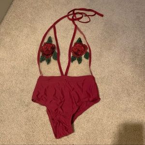Cute & sexy rosy monokini / S
